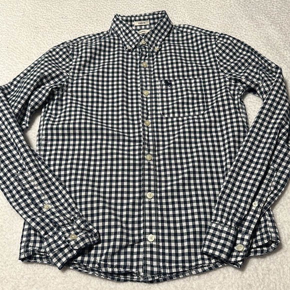 2 Abercrombie Kids Boys Checked Button-Ups, GUC, Size XL 15/16 (AK Sizing) - Picture 5 of 15